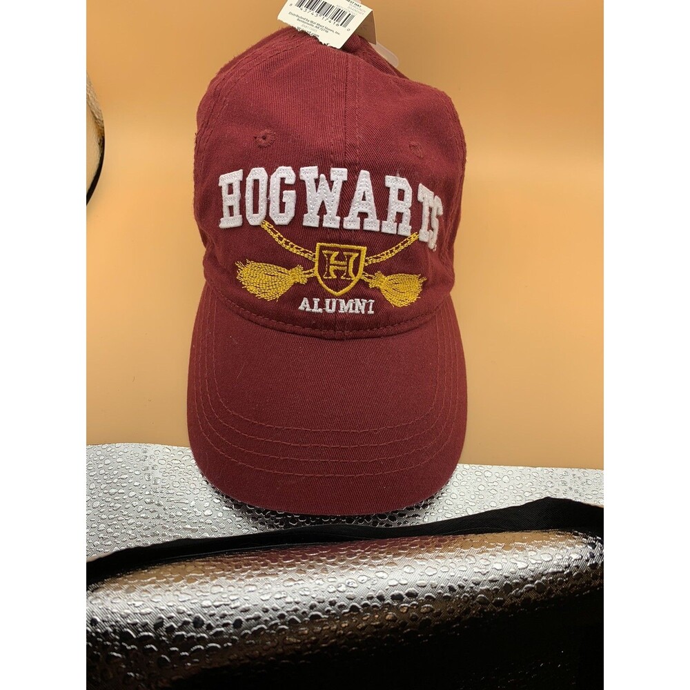 Hogwarts Alumni Strap Back Hat Gryffindor Red Adjustable Baseball Cap Potter.
